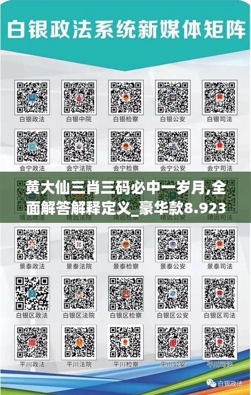 黄大仙三肖三码必中一岁月,全面解答解释定义_豪华款8.923