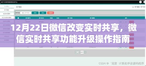 微信实时共享功能升级操作指南，初学者与进阶用户指南（12月22日更新）