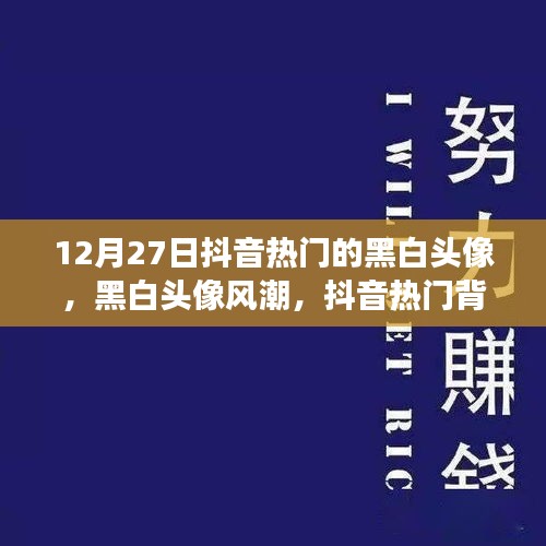 抖音热门背后的文化现象，黑白头像风潮探析