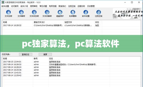 pc独家算法，pc算法软件 
