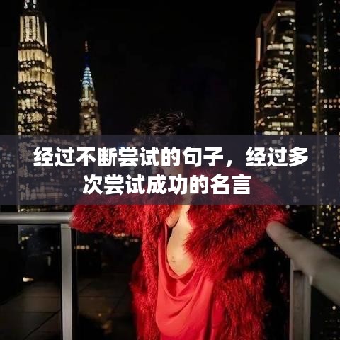 经过不断尝试的句子，经过多次尝试成功的名言 