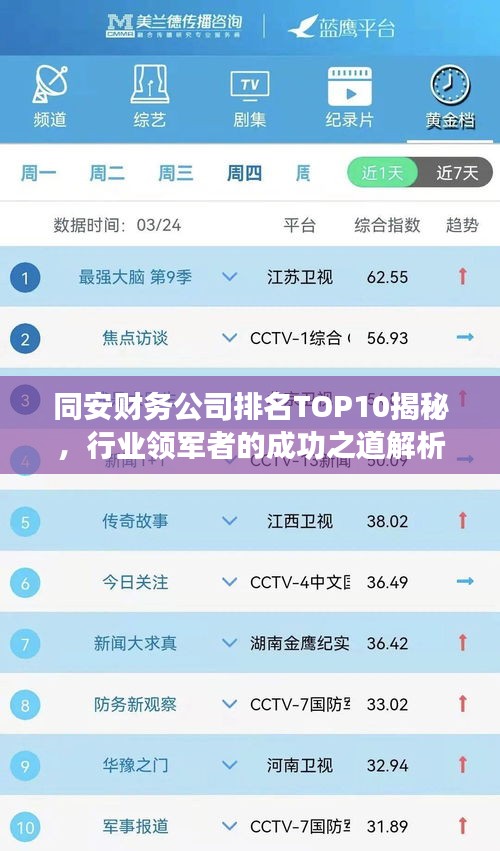 同安财务公司排名TOP10揭秘，行业领军者的成功之道解析